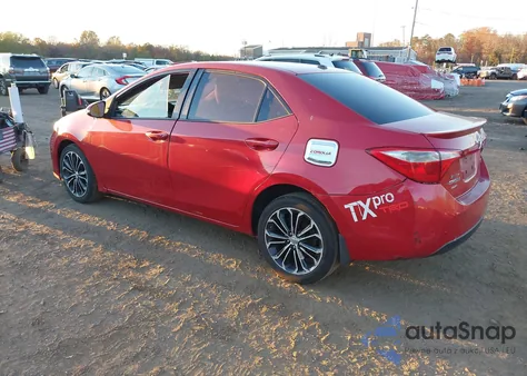 2014 Toyota Corolla S Plus из США, поврежденный, VIN 2T1BURHE8EC079562